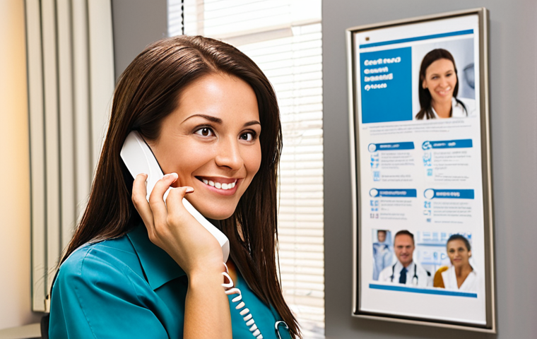 **Image:** A warm, inviting scene of a medical tourism coordinator speaking empathetically on the phone with a potential patient. The coordinator is smiling slightly, and the background shows a modern office with brochures and medical images subtly displayed.
**Prompt:** Empathetic medical tourism coordinator on a phone consultation, warm lighting, modern office, brochures in background, patient-centered care.